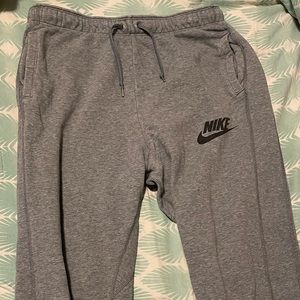 Nike gray sweatpants - L